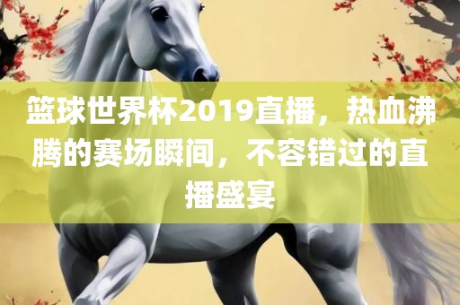 篮球世界杯2019直播，热血沸腾的赛场瞬间，不容错过的直播盛宴