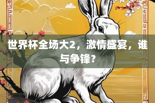 世界杯全场大2，激情盛宴，谁与争锋？