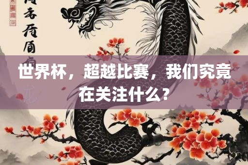 世界杯，超越比赛，我们究竟在关注什么？