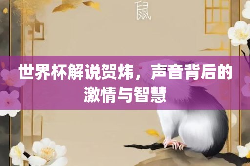 世界杯解说贺炜，声音背后的激情与智慧