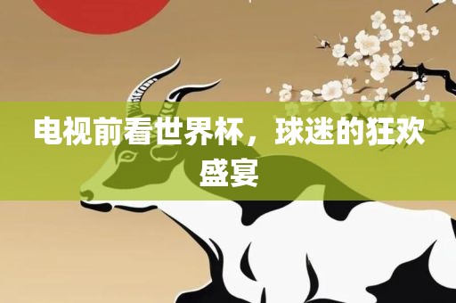 电视前看世界杯，球迷的狂欢盛宴