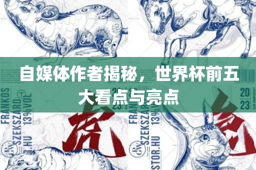 自媒体作者揭秘，世界杯前五大看点与亮点