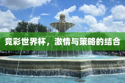 竞彩世界杯，激情与策略的结合