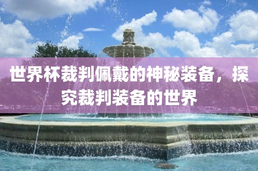 世界杯裁判佩戴的神秘装备，探究裁判装备的世界