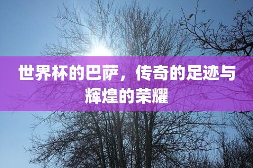 世界杯的巴萨，传奇的足迹与辉煌的荣耀