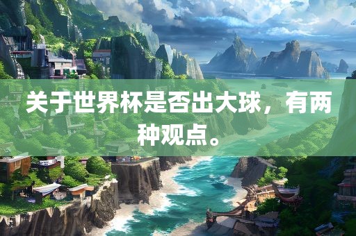 关于世界杯是否出大球，有两种观点。