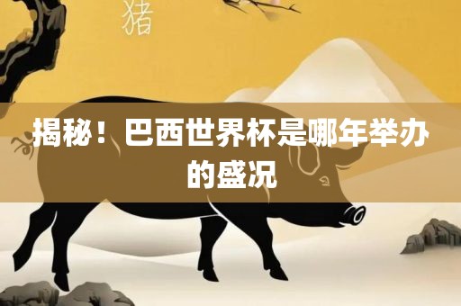 揭秘！巴西世界杯是哪年举办的盛况