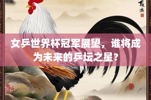 女乒世界杯冠军展望，谁将成为未来的乒坛之星？