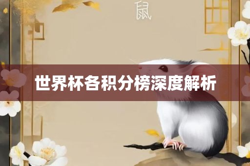世界杯各积分榜深度解析