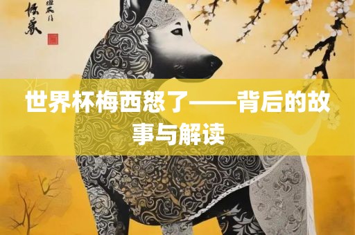 世界杯梅西怒了——背后的故事与解读
