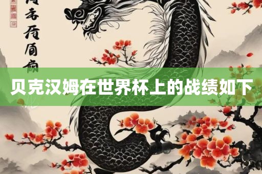 贝克汉姆在世界杯上的战绩如下