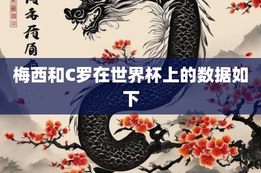 梅西和C罗在世界杯上的数据如下