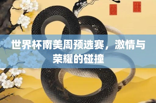 世界杯南美周预选赛，激情与荣耀的碰撞