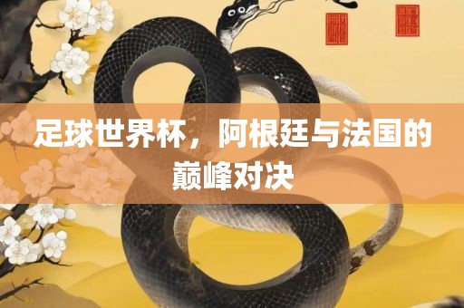 足球世界杯，阿根廷与法国的巅峰对决