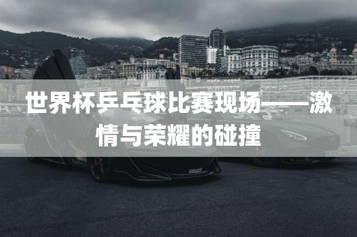 世界杯乒乓球比赛现场——激情与荣耀的碰撞