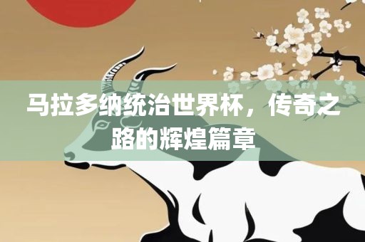 马拉多纳统治世界杯，传奇之路的辉煌篇章