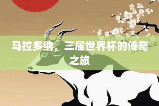 马拉多纳，三届世界杯的传奇之旅