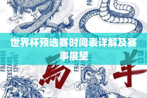 世界杯预选赛时间表详解及赛事展望