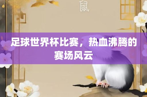 足球世界杯比赛，热血沸腾的赛场风云