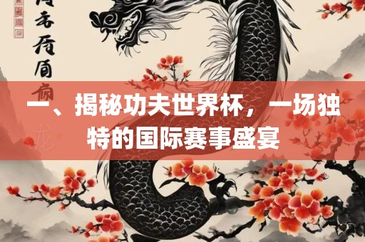 一、揭秘功夫世界杯，一场独特的国际赛事盛宴