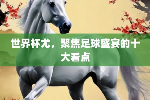 世界杯尤，聚焦足球盛宴的十大看点