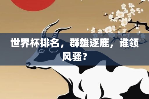 世界杯排名，群雄逐鹿，谁领风骚？