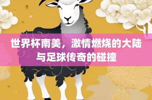 世界杯南美，激情燃烧的大陆与足球传奇的碰撞
