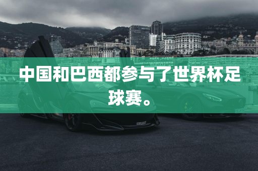 中国和巴西都参与了世界杯足球赛。