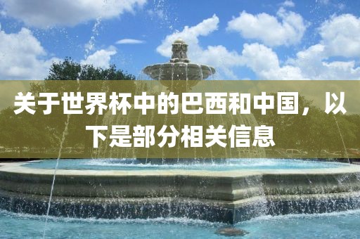 关于世界杯中的巴西和中国，以下是部分相关信息