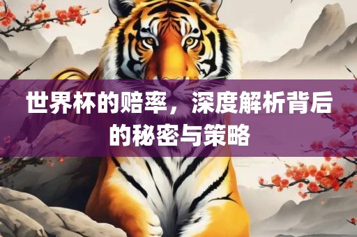 世界杯的赔率，深度解析背后的秘密与策略
