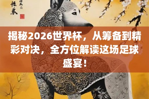 揭秘2026世界杯，从筹备到精彩对决，全方位解读这场足球盛宴！