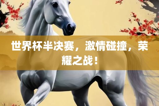 世界杯半决赛，激情碰撞，荣耀之战！