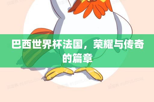 巴西世界杯法国，荣耀与传奇的篇章