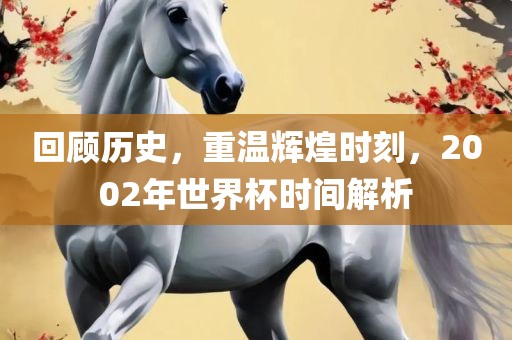 回顾历史，重温辉煌时刻，2002年世界杯时间解析