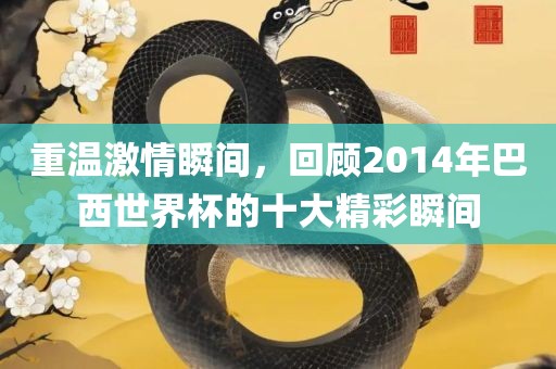 重温激情瞬间，回顾2014年巴西世界杯的十大精彩瞬间