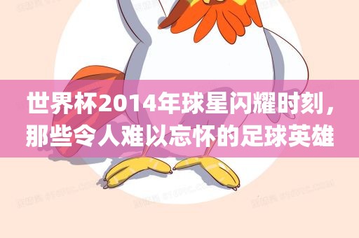 世界杯2014年球星闪耀时刻，那些令人难以忘怀的足球英雄