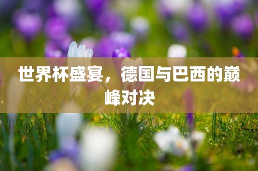 世界杯盛宴，德国与巴西的巅峰对决