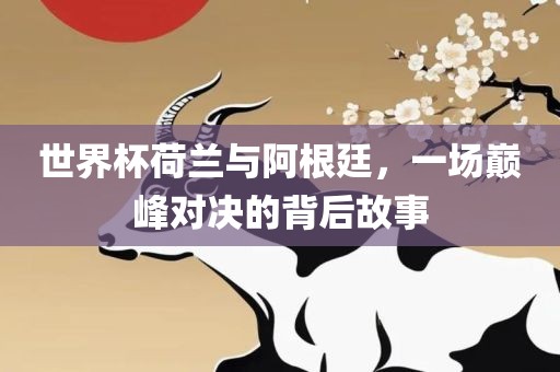 世界杯荷兰与阿根廷，一场巅峰对决的背后故事
