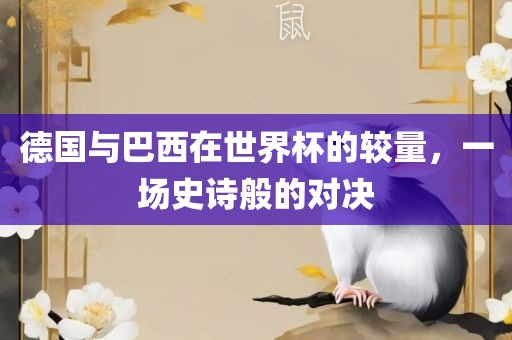 德国与巴西在世界杯的较量，一场史诗般的对决