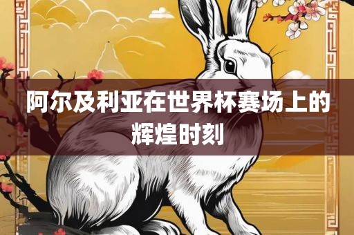 阿尔及利亚在世界杯赛场上的辉煌时刻