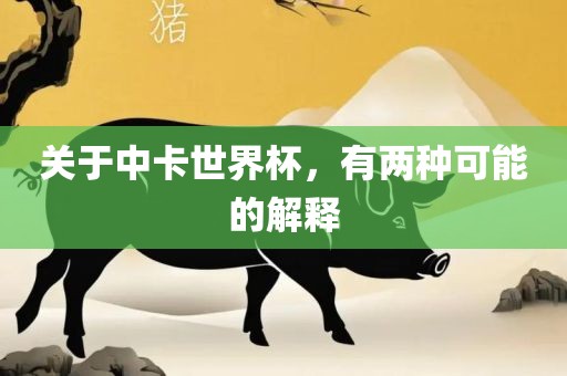 关于中卡世界杯，有两种可能的解释