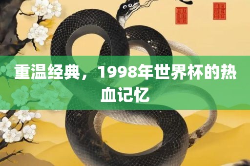 重温经典，1998年世界杯的热血记忆