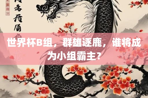 世界杯B组，群雄逐鹿，谁将成为小组霸主？