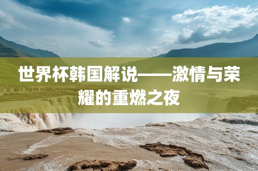 世界杯韩国解说——激情与荣耀的重燃之夜