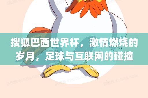 搜狐巴西世界杯，激情燃烧的岁月，足球与互联网的碰撞