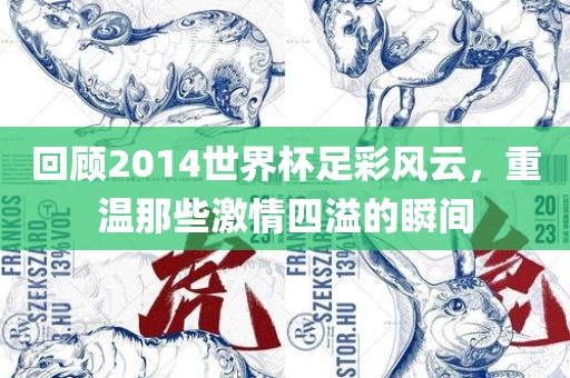 回顾2014世界杯足彩风云，重温那些激情四溢的瞬间