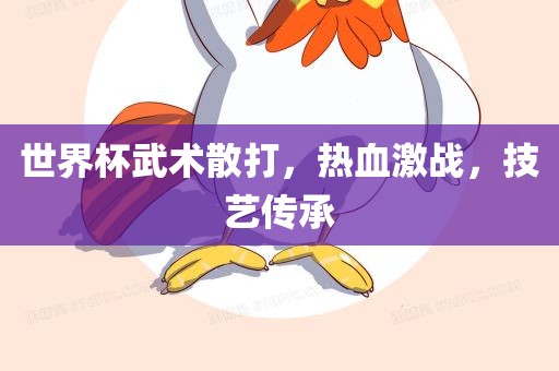 世界杯武术散打，热血激战，技艺传承