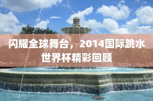 闪耀全球舞台，2014国际跳水世界杯精彩回顾