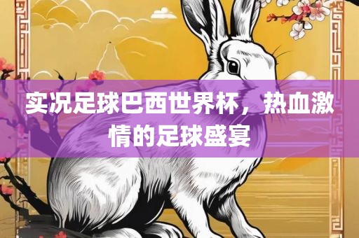 实况足球巴西世界杯，热血激情的足球盛宴