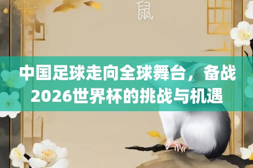 中国足球走向全球舞台，备战2026世界杯的挑战与机遇